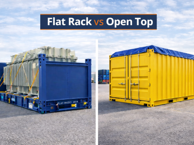Flat Rack vs. Open Top: diferencias técnicas y cómo elegir contenedor adecuado para carga de proyecto